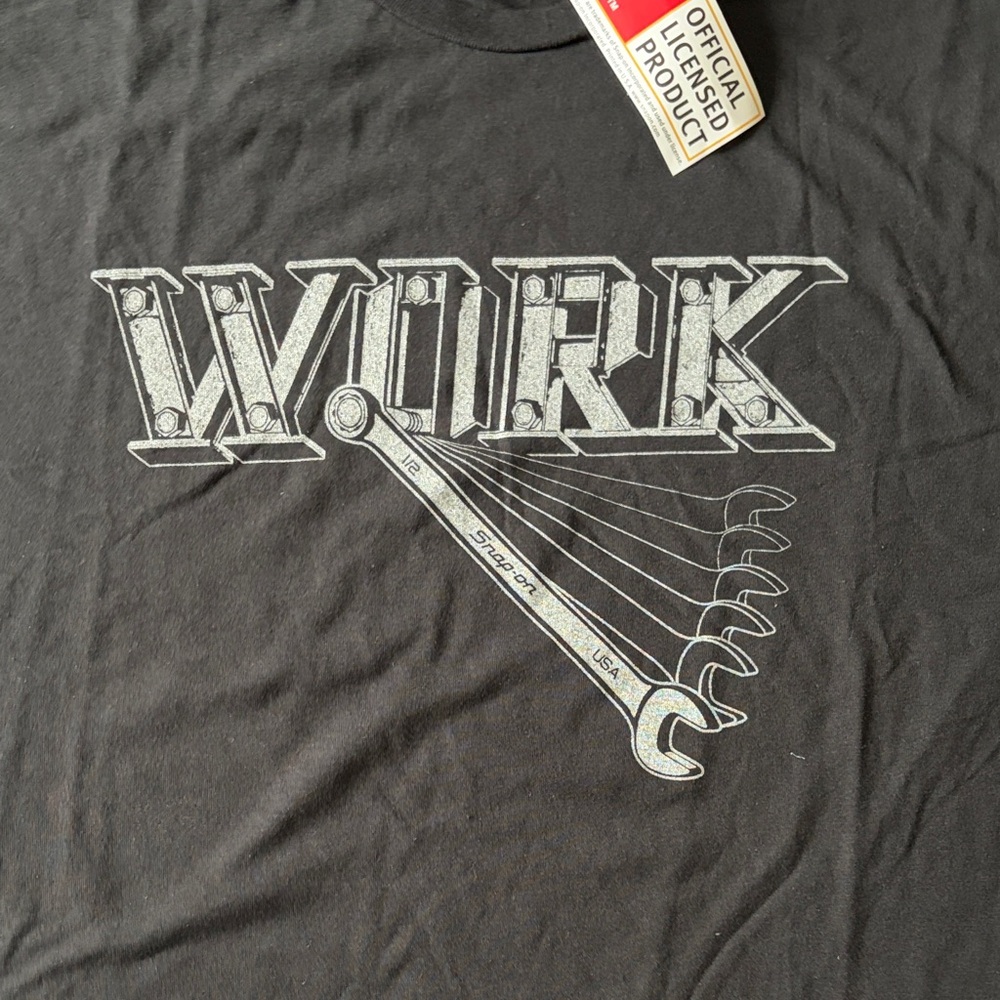 Snap-on Black Graphic T-Shirt Sz XL - Picture 3 of 7